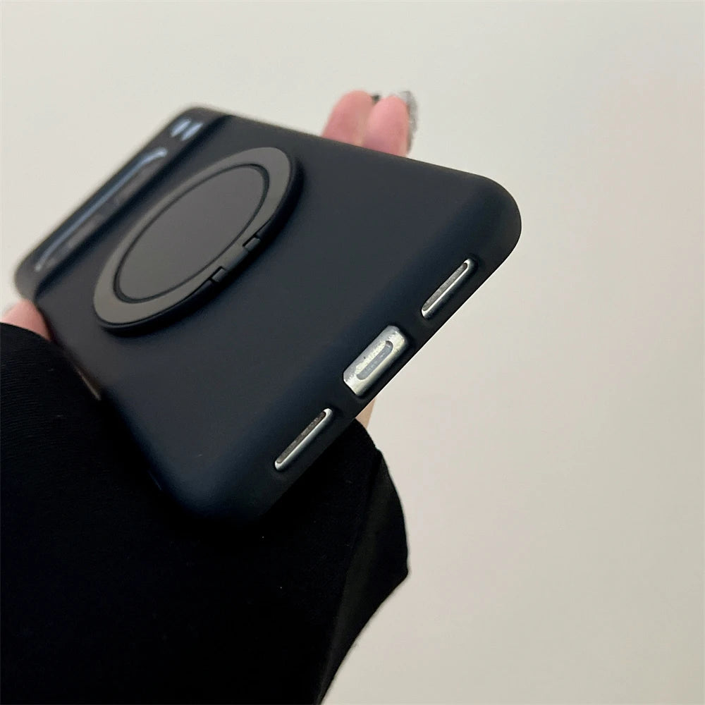 Original Liquid Silicone Magnetic Invisible Bracket Soft Case For Google Pixel 10 9 Pro XL 8 7 6 A Pro Anti-Drop Protector Cover