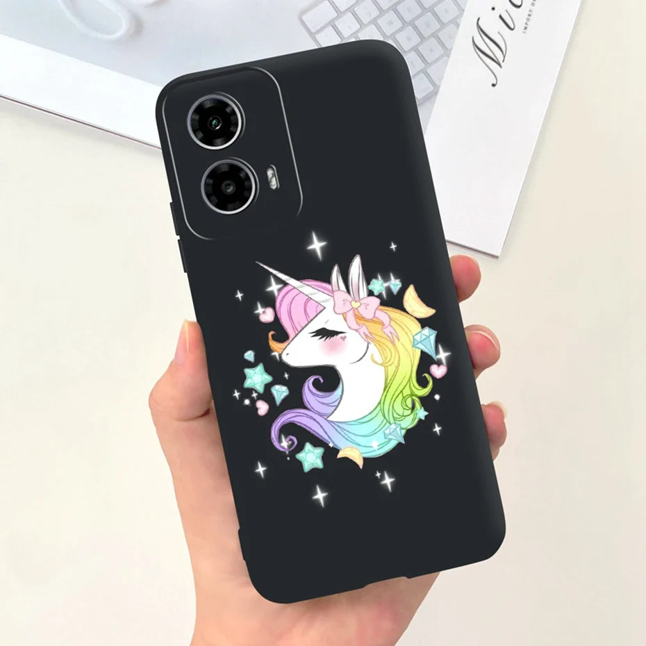 Cute Pattern Phone Case For Motorola Moto G24 G34 4G 5G Soft Silicon Protective Cover For MOTO G24 G34 Bumper