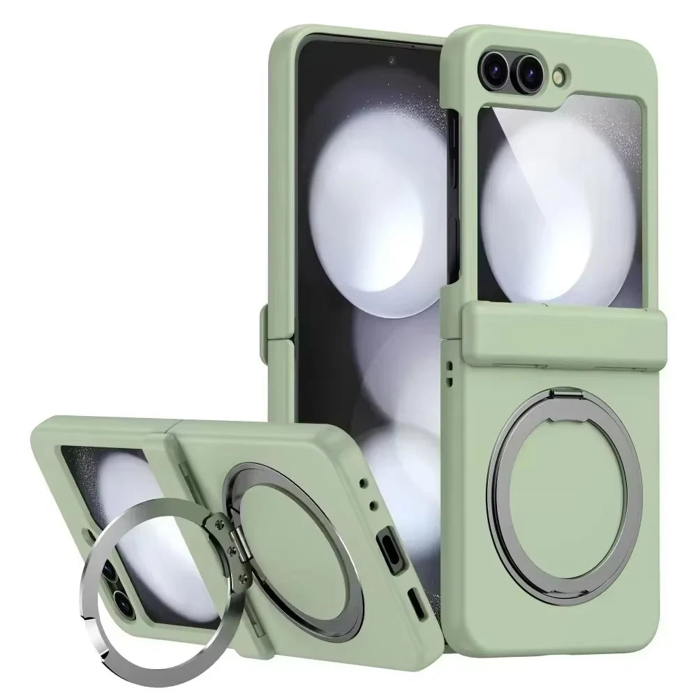 For Samsung Galaxy Z Flip 8 7 5 4 6 For Magsafe Case Wireless Charging Hinge All-inclusive Shockproof Hard Magnetic Holder Cover