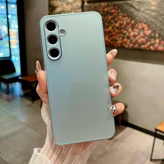 AG Frosted Anti-Scratch Glass Case For Samsung S25 Edge S24 FE S23 S22 S21 S20 FE Note 10 Plus 20 Ultra A55 A54 Shockproof Cover