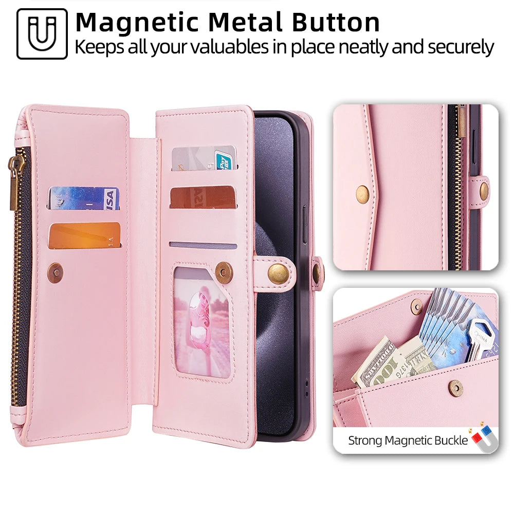 PU Leather Phone Case for MOTO G 5G 2024 G04 G04S G05 G15 G24 G45 G54 G75 G85 E14 Stylus power Play 5G 4G 2024 2025 Flip Cover