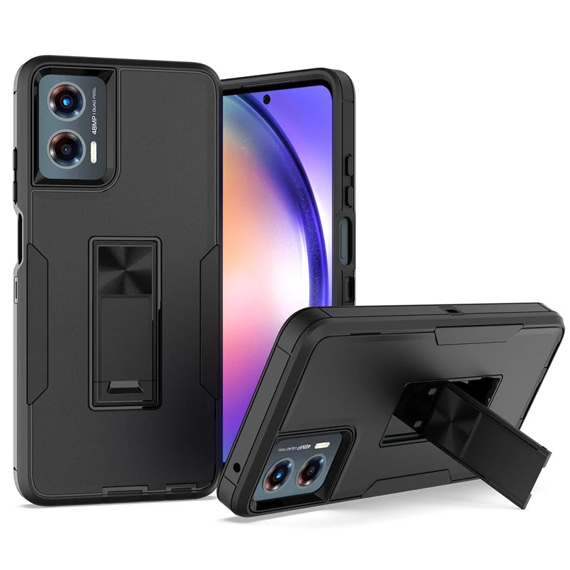 Kickstand Case For Motorola Moto G Play 4G 5G 2024 Cover Shockproof Magnetic Holder Adsorption Cover MotoG Play 5G 2024 Cases
