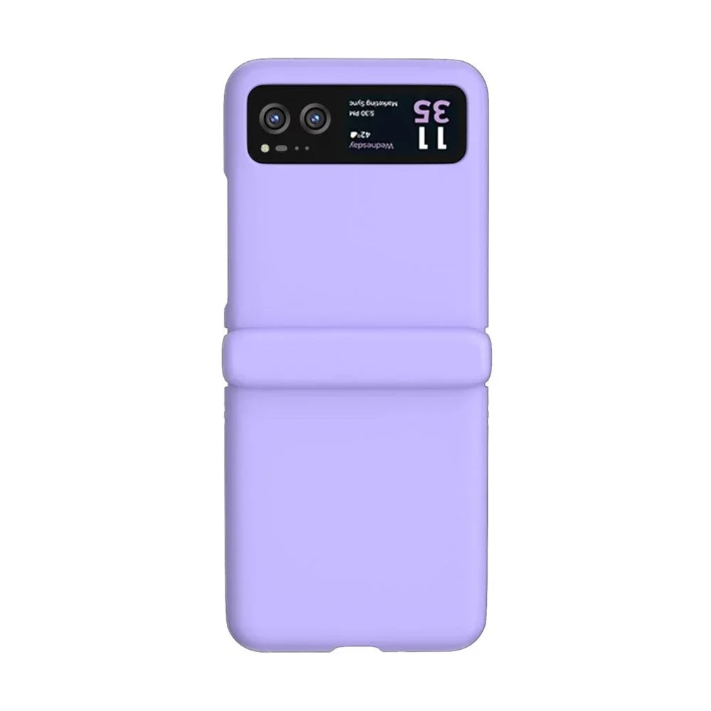 Candy Color Hinge Protective Case For MOTO Razr 50 Ultra Skin Feel Shockproof Flip Cover For MOTO Razr 40 PC Bumper Shell Funda