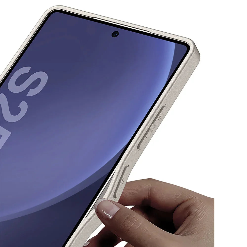 Metallic Lacquer Leather Phone Case For Samsung Galaxy S23 S24 S25 Ultra 5G Luxury Skin Matte S24Ultra S25Ultra Protective Cover