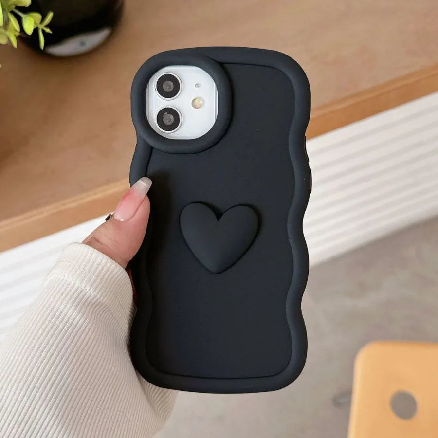 Moto 53 G23 G13 G20 G30 G04S Love Heart Candy Wavy Silicone Case For Motorola Moto G54 G84 5G G82 G52 G22 G32 G24 G34 Soft Cover