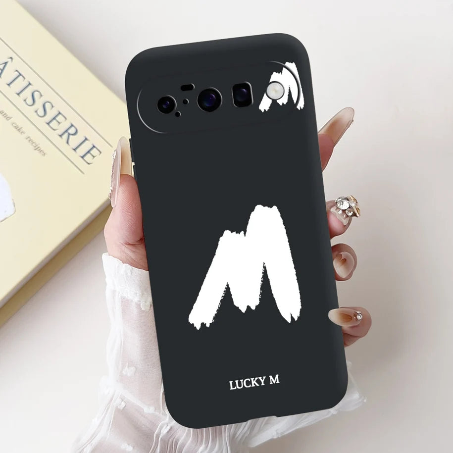 For Google Pixel 10 Pro XL 5G Case Lucky Crown Flower Letters Silicone Soft Cover For Pixel10 10Pro Pixel10 pro XL Protect Cover