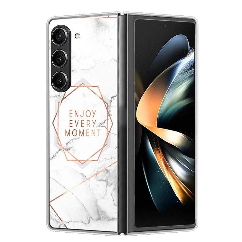 Case For Samsung Galaxy Z Fold 6 Cover Shockproof Hard Plastic PC Cases For Samsung Z Fold6 Fold 6 5G Fundas Cute Painted Bumper