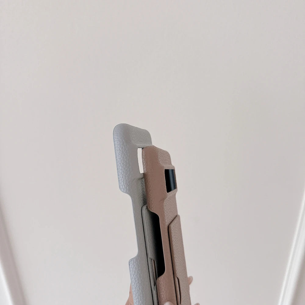 W Shape Card Slot Leather Case For Google Pixel 9 10 Pro XL 6 6A 7 7A 8 8A 9A Litchi Pattern PU Hard Back Cover