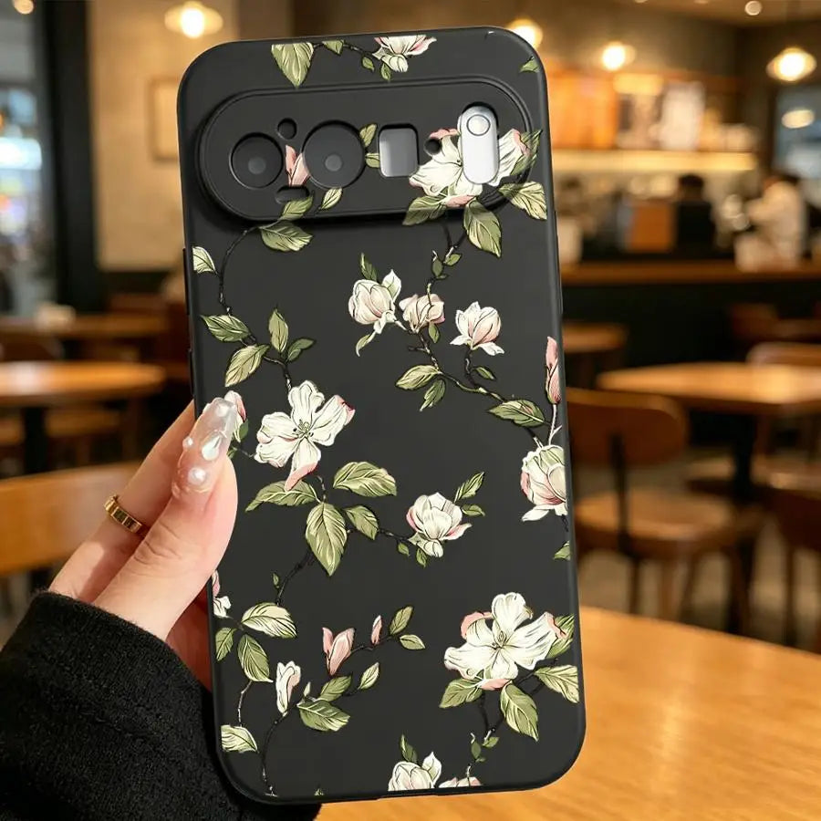 Case for Google Pixel 10A 6 7 8 Pro 6a 8a 9a 7a 10 9 Pro XL Funda Phone Cover Vintage Floral Branch