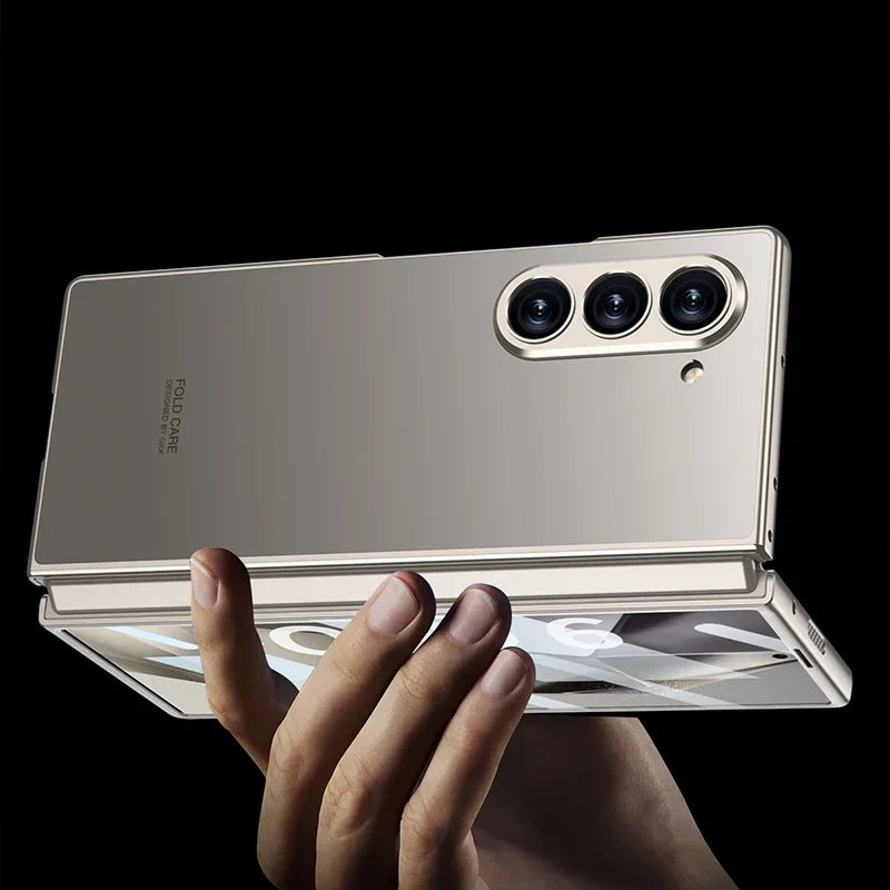 Fashionable Skin Anti-fall Protective Case For Samsung Galaxy Z Fold 6 5 4 3 With Screen Film Fold4 Fold5 Fold6 Protector Cover