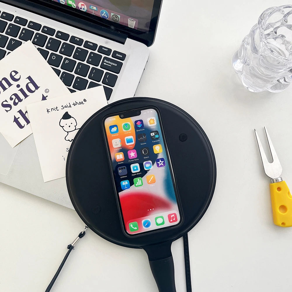 Funny 3D Frying Pan Crossbody Strap Phone Case For Samsung Galaxy S25 Ultra Cover S24 Plus S23 Ultra INS Fashion Shockproof Case