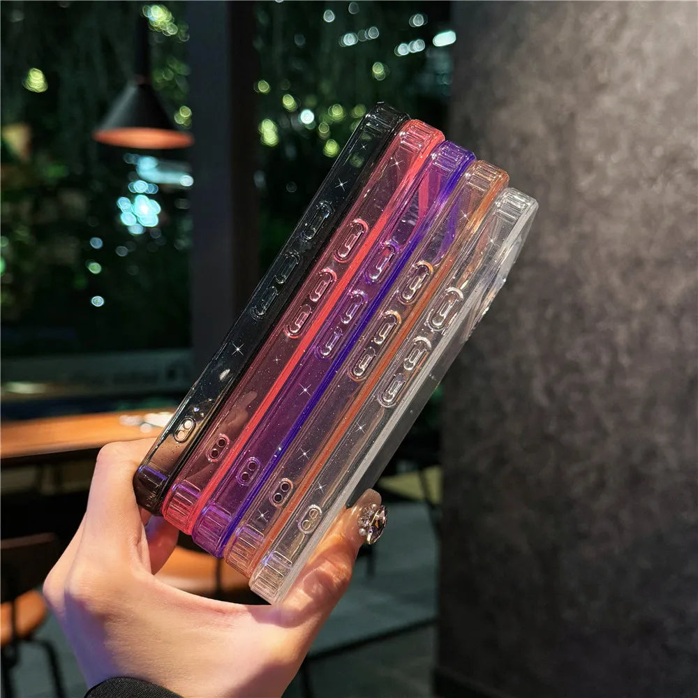 Luxury Bling Shining Glitter Clear Candy Case For Google Pixel 9 Pro XL 9 8 A Starry Sky Transparent Shockproof  Ins Shell Cover