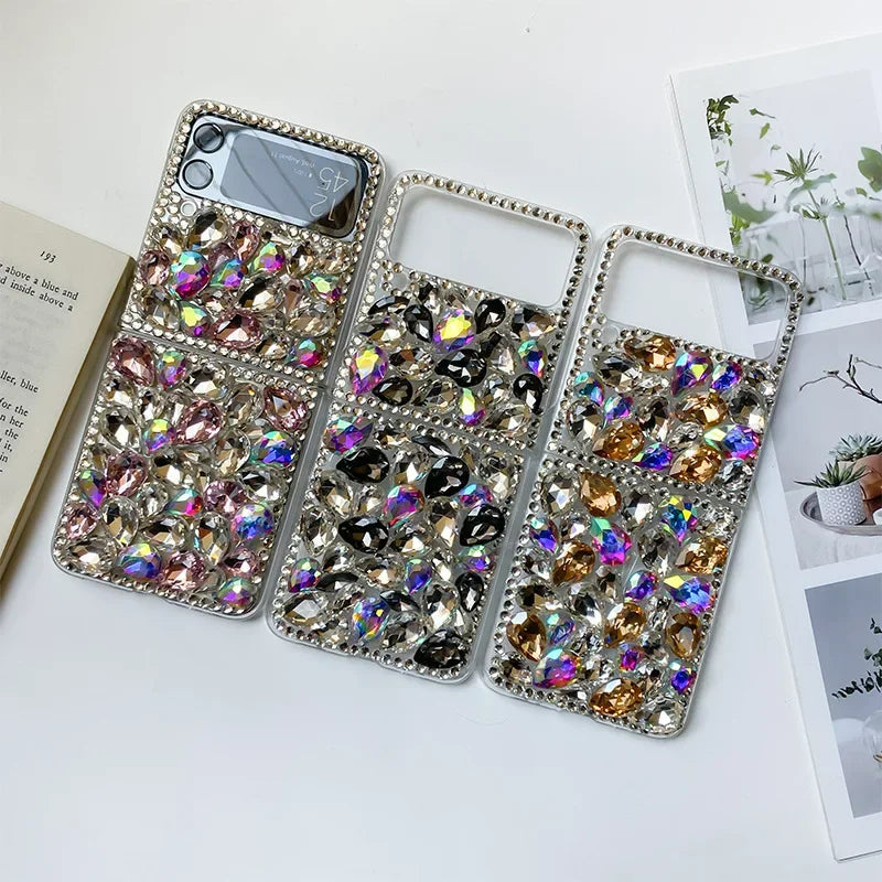 Rhinestone Diamond Stone Phone Case For Motorola Razr 2024 2025 40 50  Moto Razr40 Ultra 60 ultra  Luxury Crystal Telefon Kilifi