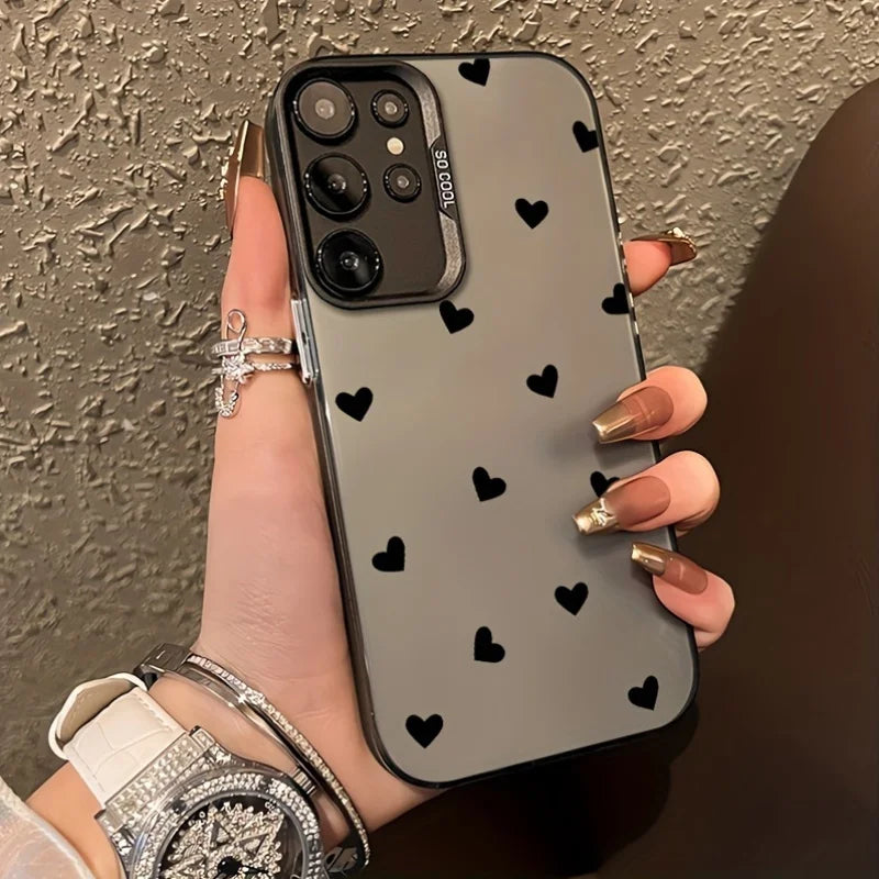 For Samsung Galaxy S25 Ultra Case Samsung S24 S24Ultra S22 S23 FE S 25 Case IMD Black Long Snake Animal Pattern Hard Phone Cover