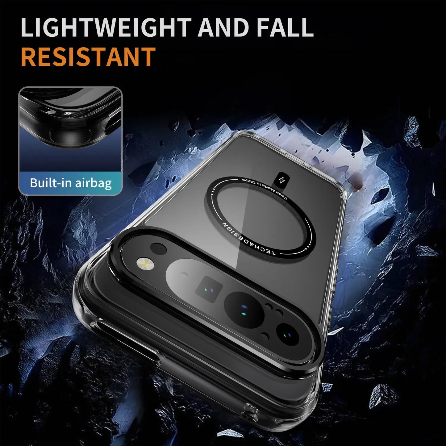 For Google Pixel 10 Pro XL Case Luxury  Clear Magsafe Cover For Google Pixel  9 Pro XL 8Pro 9A 8A Magnetic Wireless Charge Case