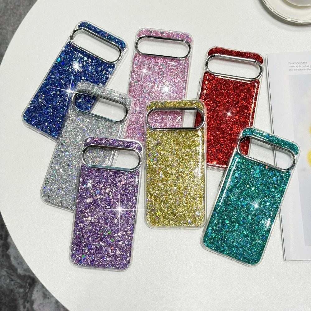 Light Luxury Crystal Bling Shining Skin-friendly Case For Google Pixel 10 9 Pro XL 9 8 A Pro Full-pack Anti-Drop Protector Cover
