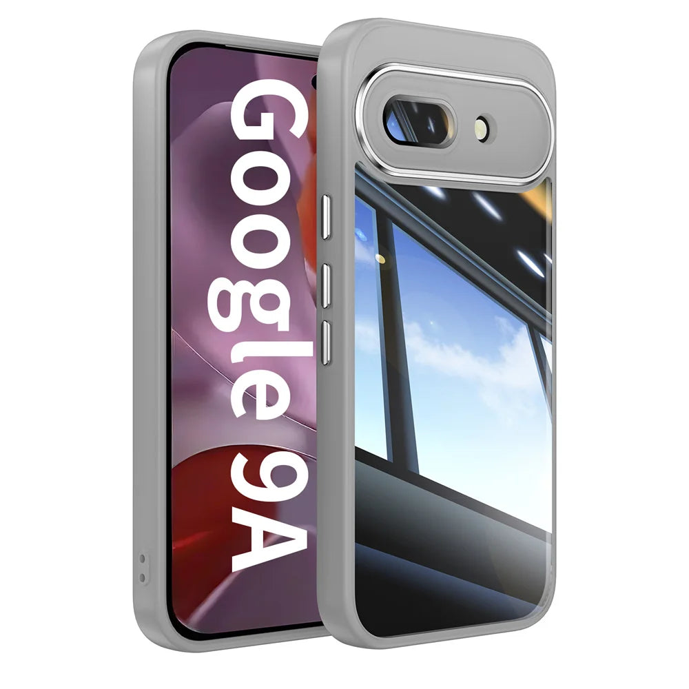 Luxury Clear Acrylic Phone Case Bumper For Google Pixel 9 Pro XL 9A 8A Clear Shockproof Full Protection Transparent Back Cover