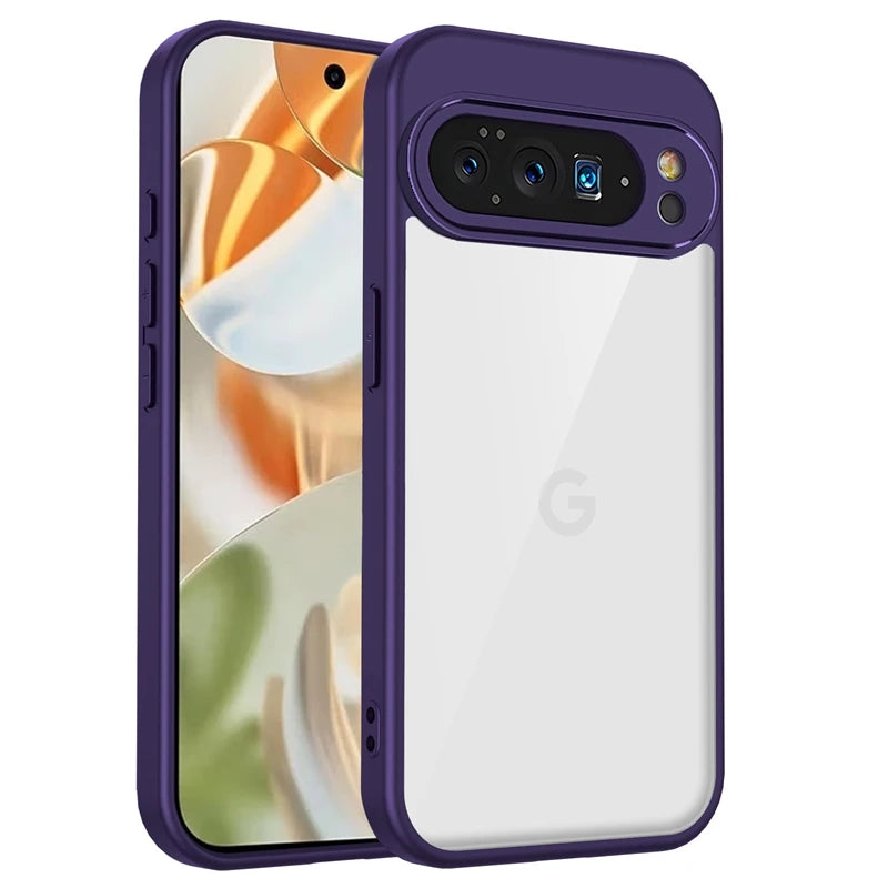 For Google Pixel 9A Transparent Silicone Case For Google Pixel 10 Pixel10 Pro XL PC Back TPU Bumper Shockproof Clear Phone Cover