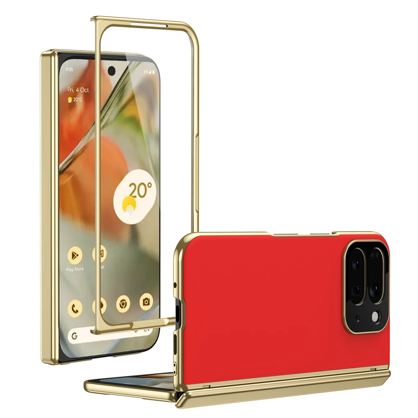 AG Matte Anti-Fingerprint Phone Case for Google Pixel 10 Pro Fold Hinge Lens Protection Shockproof Cover with Front Glass Film