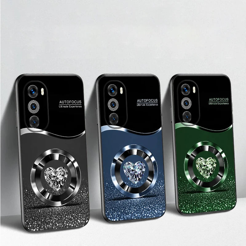 Purple Circle Diamond For Motorola Moto G 04 G05 G14 15 24 34 35 54 55 75 84 85 Edge 40 50 Fusion 60 Fusion TPU soft phone case