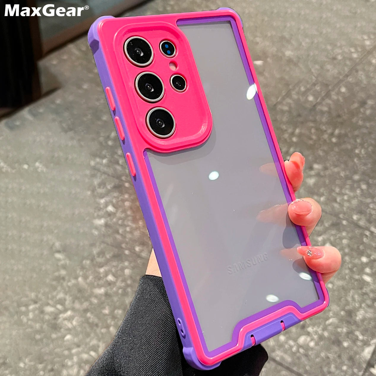 Heavy-Duty Shockproof Bright Case For Samsung Galaxy S25 S24 Plus Ultra S25Ultra S25Plus Transparent Military Hard Armor Cover