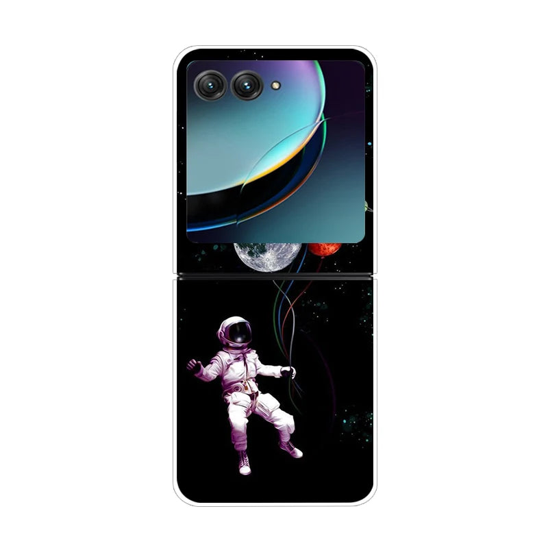 For Motorola Razr 50 Ultra Case Cute Transparent PC Hard Case Back Cover For Moto Razr 50 Ultra Phone Coque 50Ultra Plus Capa