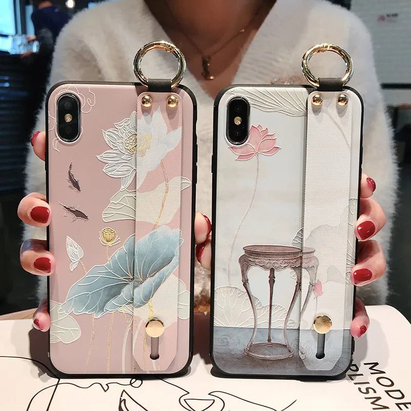 For Moto G55 35 75 15 34 14 84 05 Wrist Strap Case For Motorola Edge 40 50 60 Fusion Neo Pro 60 Stylus Ultra Long Lanyard Cover