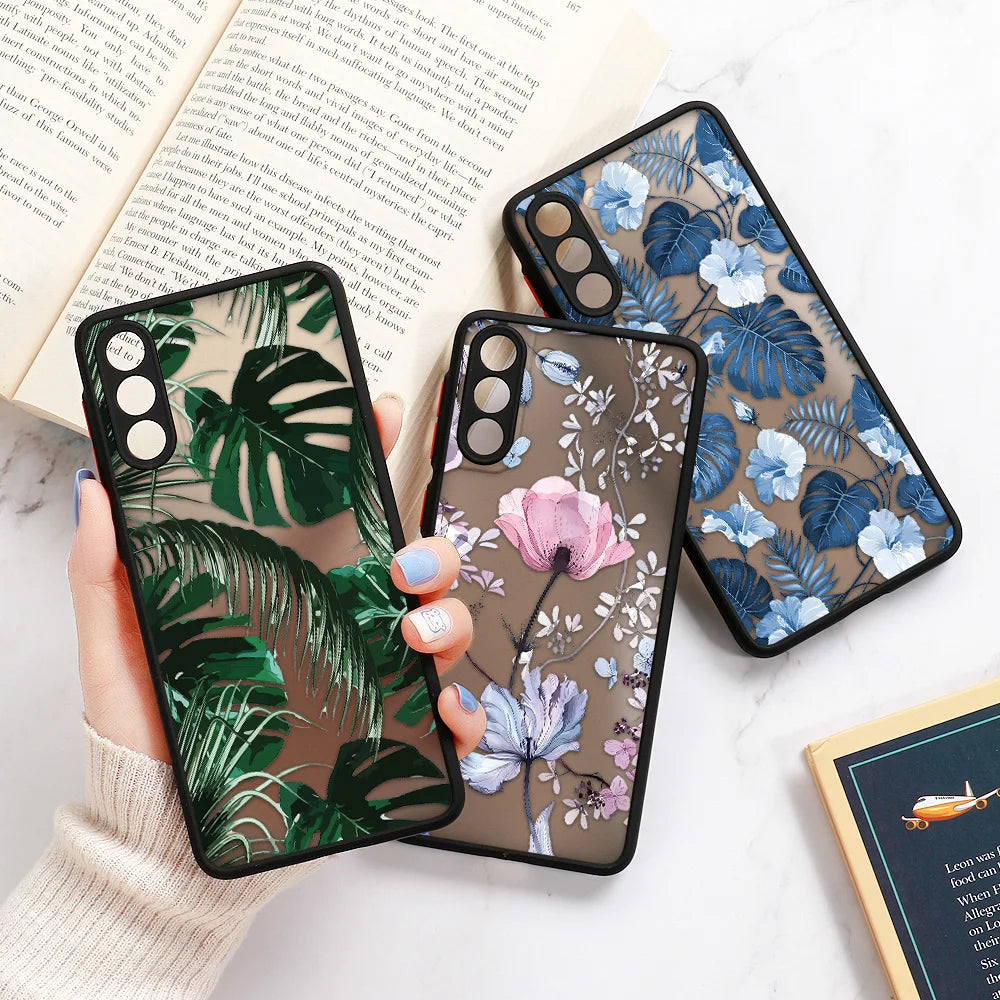 Palm tree Leaves Phone Case For Samsung Galaxy S24 Ultra Case Samsung S23 FE S 23 S22 Ultra S21 S20 S10 S8 Note 20 10 Plus Cover