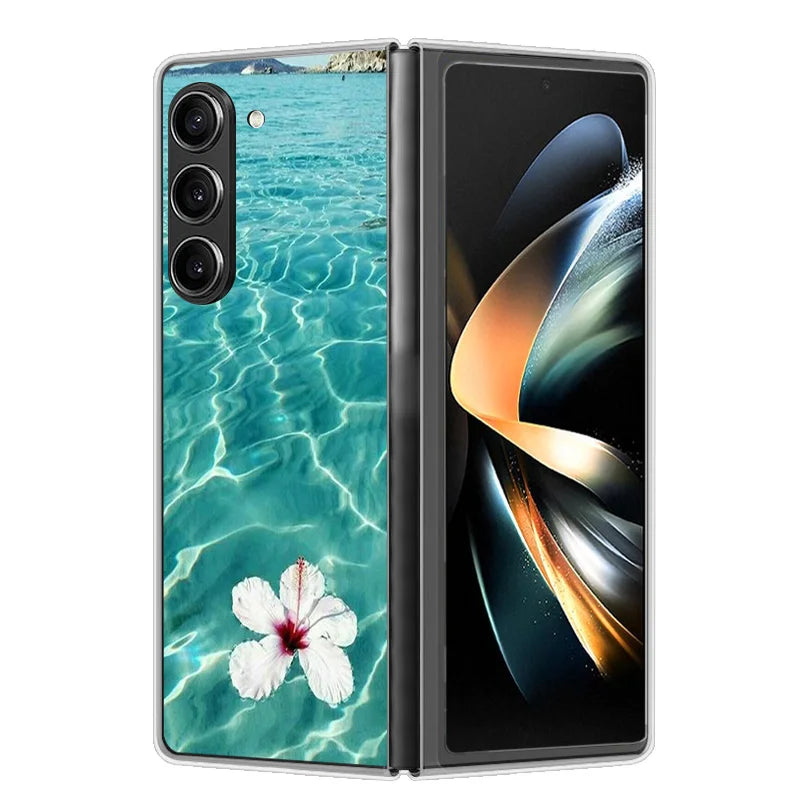 Case For Samsung Galaxy Z Fold 6 Cover Shockproof Hard Plastic PC Cases For Samsung Z Fold6 Fold 6 5G Fundas Cute Painted Bumper