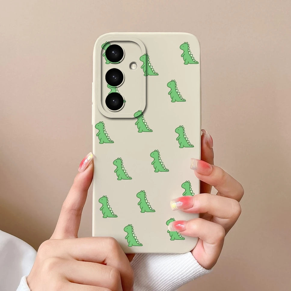 For Samsung Galaxy S25 Ultra Plus 5G Phone Case Cute Dinosaur Protective Back Cover For SamsungGalaxy S 25 Ultra + Funda Capa