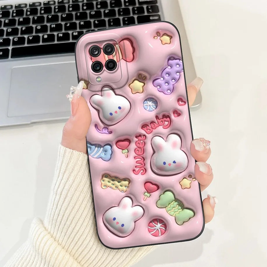 Case For Samsung Galaxy A22 M22 M32 4G Case SM-A225F SM-M225F SM-M325F Shockproof Cover Fashion Painted Soft Silicone Phone Capa