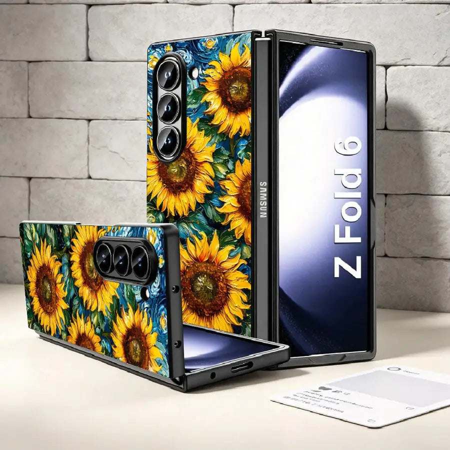 Phone Cover Case for Samsung Galaxy Z Flip 7 6 5 4 3 Z Fold 7 6 5 4 3 Van Gogh Sunflowers