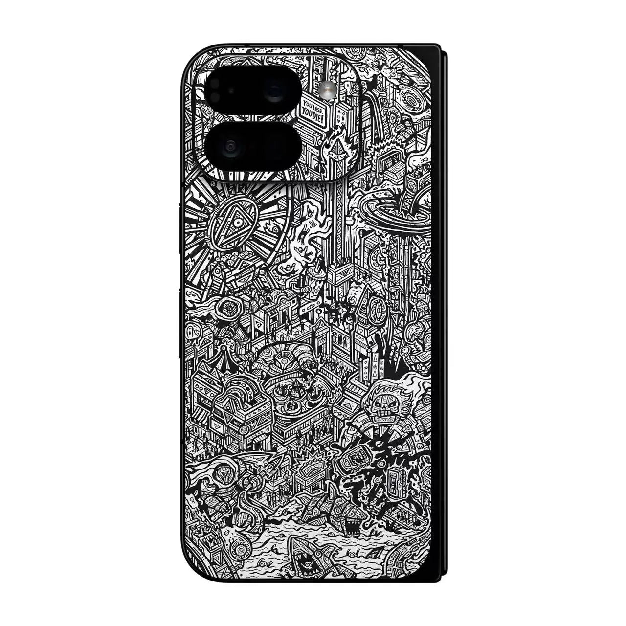 3M Anti-Scratch Phone Skin Sticker For Google Pixel 9 Pro Fold Back Protective Film  Skin Wrap
