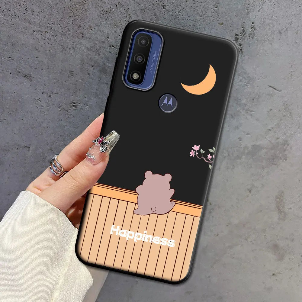 For Moto G 5G Plus G Power Pure Case Soft Silicone Beauty Floral TPU Phone Case For Motorola Moto G 5G 2022 2024 Back Cover