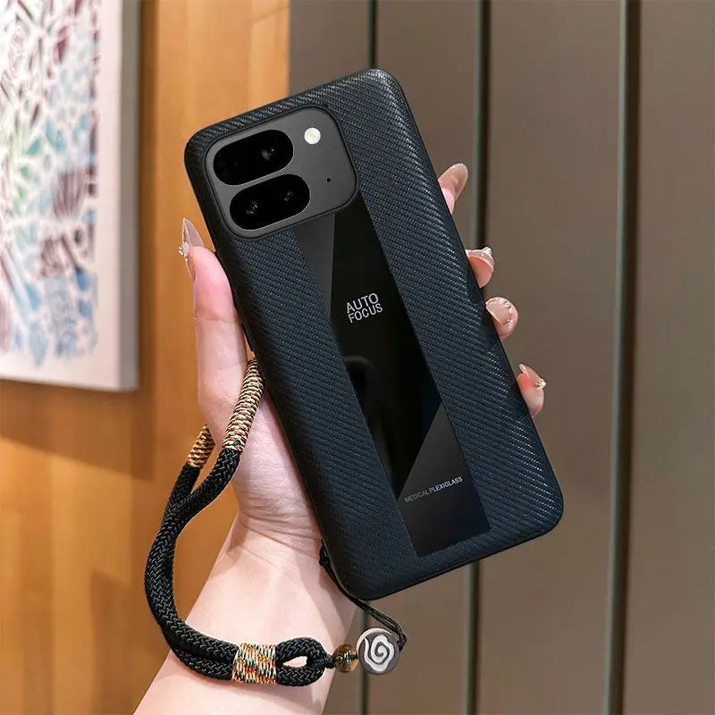 For Google Pixel 10 Pro Fold Case Business Style Lanyard Luxury Leather Anti-drop Cover For Google Pixel 10 Pro Fold Funda