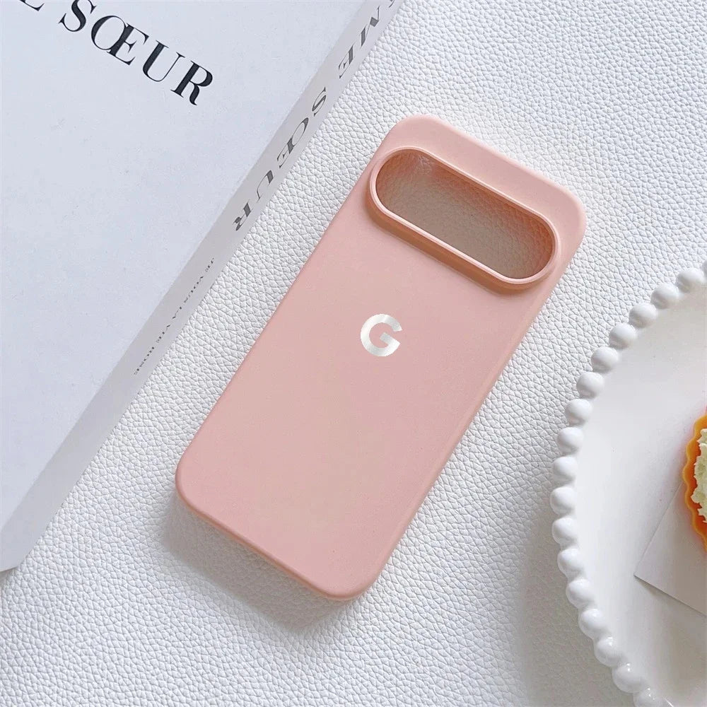 Colorful Skin Feel Liquid Silicone Phone Case For Official Google Pixel 10 9 Pro XL 9 8 7 6 A Magsafe Wireless Charge Soft Cover