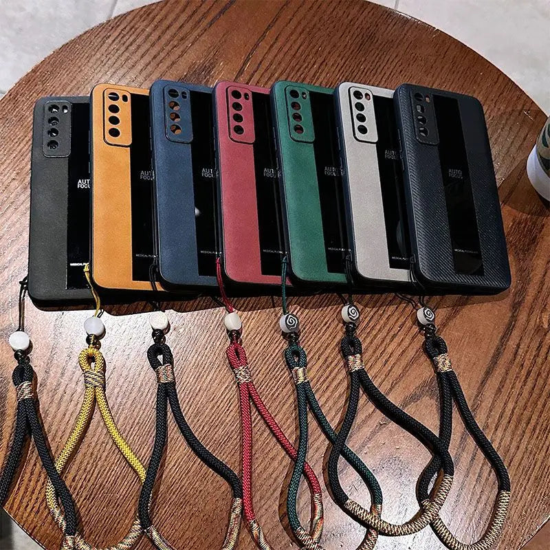 For Google Pixel 10 Pro Fold Case Business Style Lanyard Luxury Leather Anti-drop Cover For Google Pixel 10 Pro Fold Funda