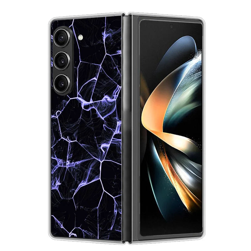 Case For Samsung Galaxy Z Fold 6 Cover Shockproof Hard Plastic PC Cases For Samsung Z Fold6 Fold 6 5G Fundas Cute Painted Bumper