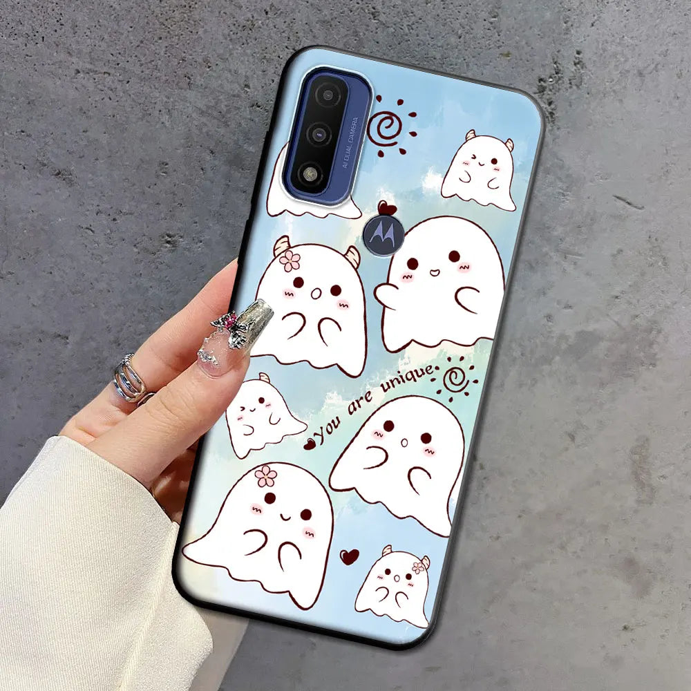 For Moto G 5G Plus G Power Pure Case Soft Silicone Beauty Floral TPU Phone Case For Motorola Moto G 5G 2022 2024 Back Cover