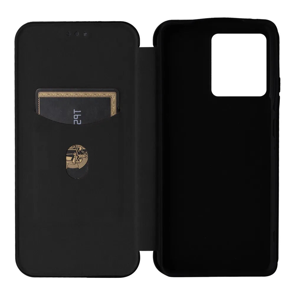 Magnetic Close Carbon fiber Flip Cover Leather Wallet Book Case For Motorola Moto Edge 50 40 30 20 Ultra Pro Fusion Neo