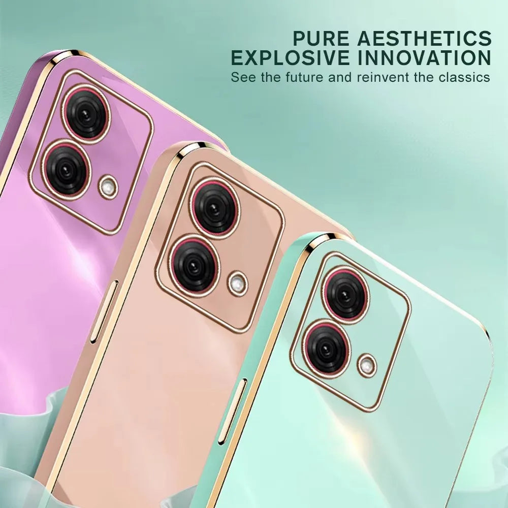 Luxury Plating Phone Case For Motorola Moto G23 G30 G31 G32 G42 G52 G62 G72 G73 G82 G53 G54 G84 5G Shockproof Back Cover Fundas