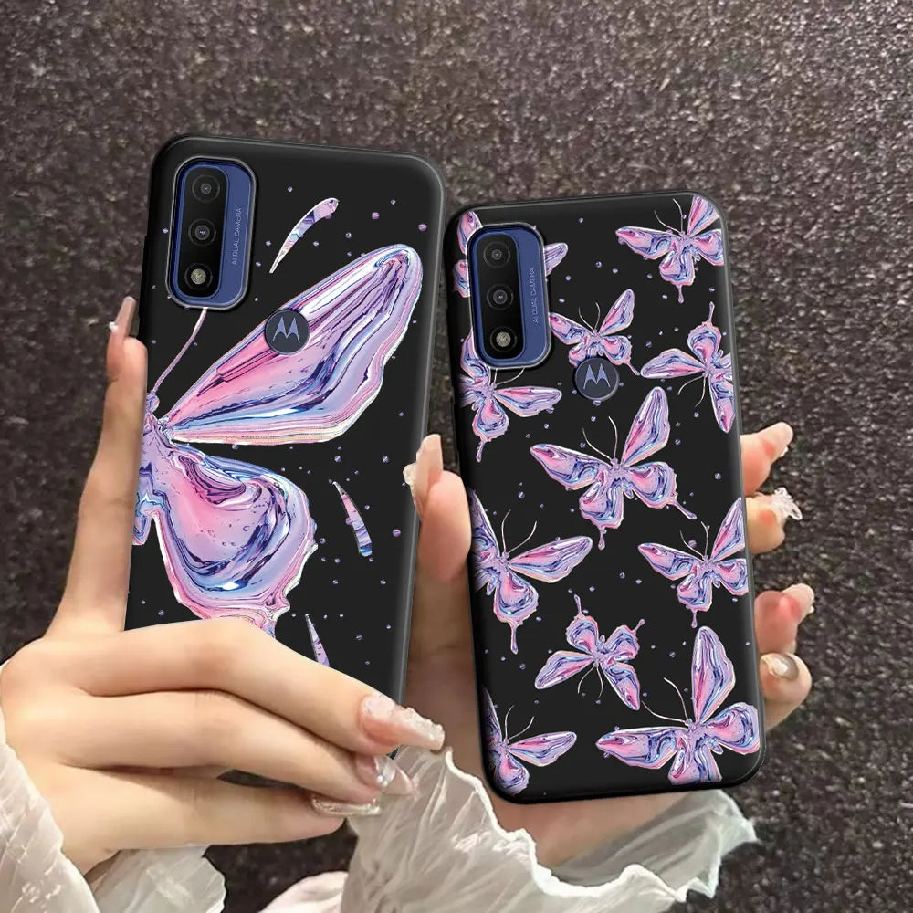 For Moto G 5G Plus G Power Pure Case Soft Silicone Beauty Floral TPU Phone Case For Motorola Moto G 5G 2022 2024 Back Cover