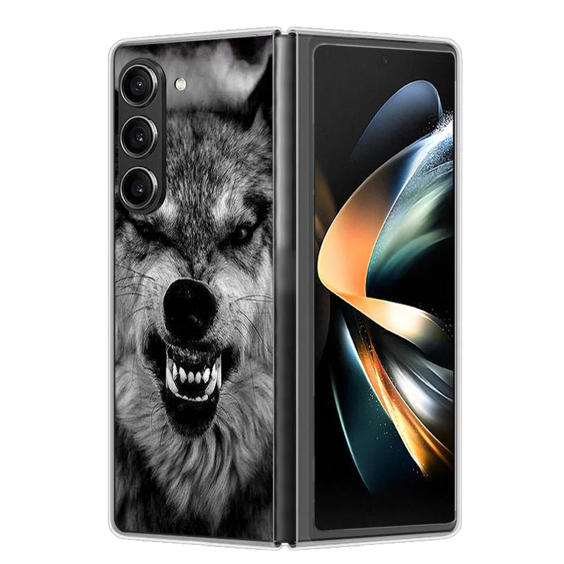 Case For Samsung Galaxy Z Fold 6 Cover Shockproof Hard Plastic PC Cases For Samsung Z Fold6 Fold 6 5G Fundas Cute Painted Bumper