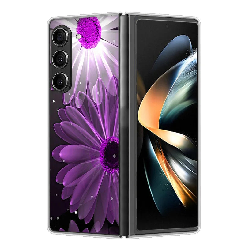 Case For Samsung Galaxy Z Fold 6 Cover Shockproof Hard Plastic PC Cases For Samsung Z Fold6 Fold 6 5G Fundas Cute Painted Bumper