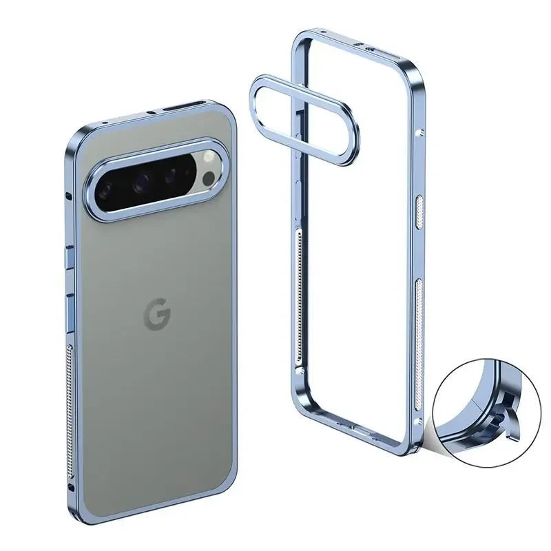 For Google Pixel 10 Pro XL Metal Frame Shockproof Cover Bumper For Pixel10Pro XL Detachable Metal Camera Protect Ultra-Thin Case