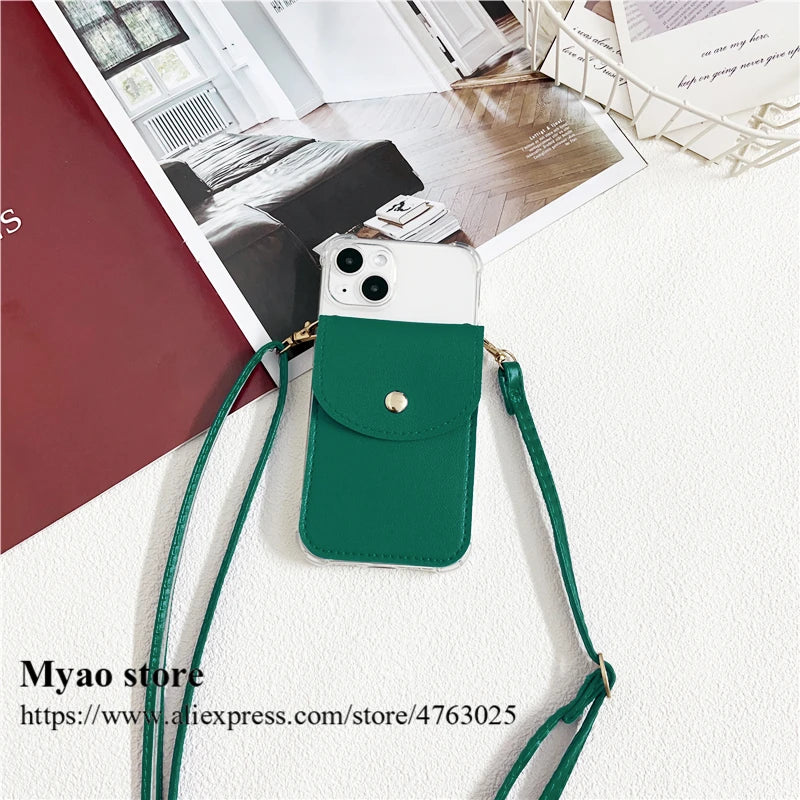 Trendy Leather Wallet Crossbody Strap Phone Case For Motorola Moto edge 40 Neo 30 Lite 50 Pro Cover Necklace Lanyard Cord Bag