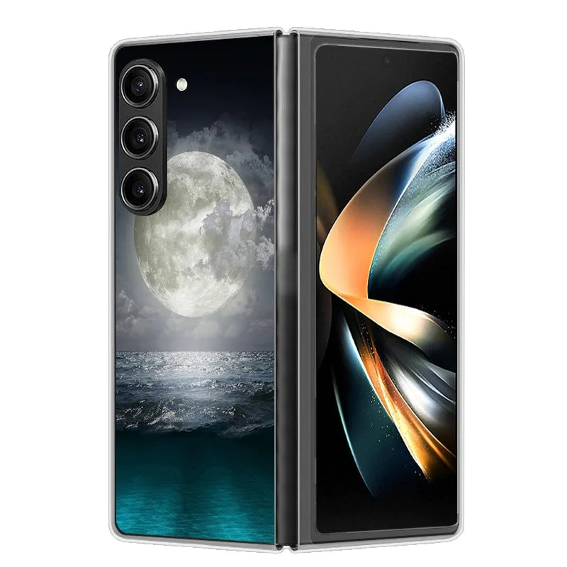 Case For Samsung Galaxy Z Fold 6 Cover Shockproof Hard Plastic PC Cases For Samsung Z Fold6 Fold 6 5G Fundas Cute Painted Bumper