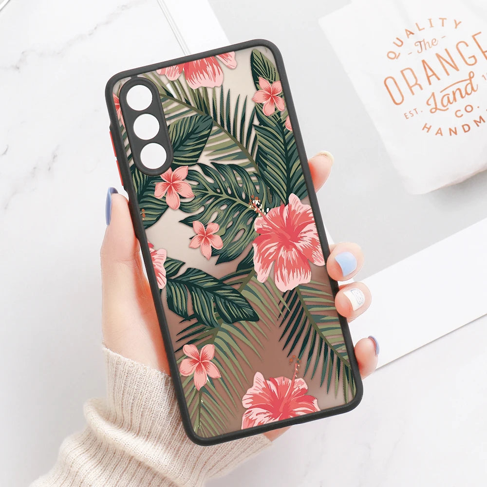 Palm tree Leaves Phone Case For Samsung Galaxy S24 Ultra Case Samsung S23 FE S 23 S22 Ultra S21 S20 S10 S8 Note 20 10 Plus Cover