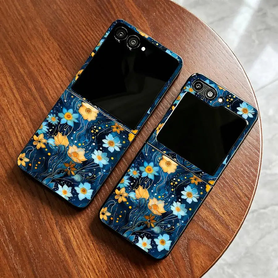 Phone Cover Case for Samsung Galaxy Z Flip 7 6 5 4 3 Z Fold 7 6 5 4 3 Beautiful Flowers