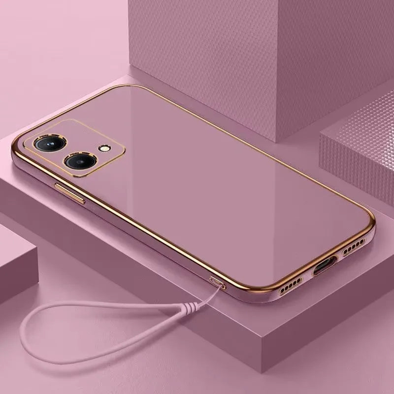 Luxury Plating Phone Case For Motorola Moto G23 G30 G31 G32 G42 G52 G62 G72 G73 G82 G53 G54 G84 5G Shockproof Back Cover Fundas